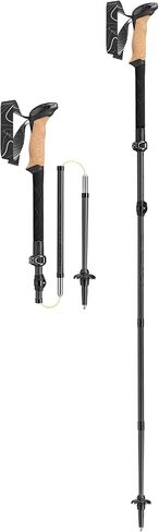 LEKI Black Series FX Carbon Collapsible Lightweight Walking Poles for Trekking & Hiking in Kuwait
