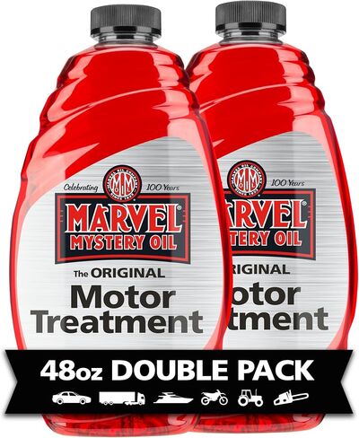 زيت Marvel Mystery Oil 53835 لمعالجة المحركات الاصطناعية - يزيل ويمنع تراكم الحمأة والتسربات، ويقلل من التآكل، ويزيد من عمر المحرك، ويطيل فترات تغيير الزيت، 16 أونصة. in Kuwait