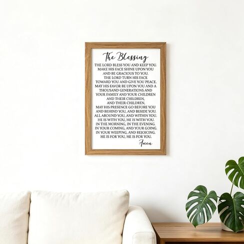 CHDITB The Best Things in Life Framed Wood Sign Plaque(16"×11"), Wooden Wall Table Sign with Scripture Bible Verse Quotes, Vintage Family Sign Housewarming for Home Bedroom Farmhouse Guest Room in Kuwait