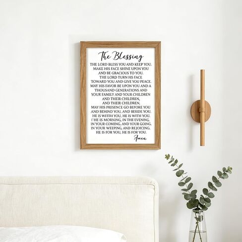 CHDITB The Best Things in Life Framed Wood Sign Plaque(16"×11"), Wooden Wall Table Sign with Scripture Bible Verse Quotes, Vintage Family Sign Housewarming for Home Bedroom Farmhouse Guest Room in Kuwait