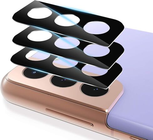 4 قطع لواقي عدسة الكاميرا Samsung Galaxy S21، غطاء عدسة الكاميرا الخلفية من الزجاج المقسى الشفاف، واقيات الكاميرا المضادة للخدش [شفاف] in Kuwait