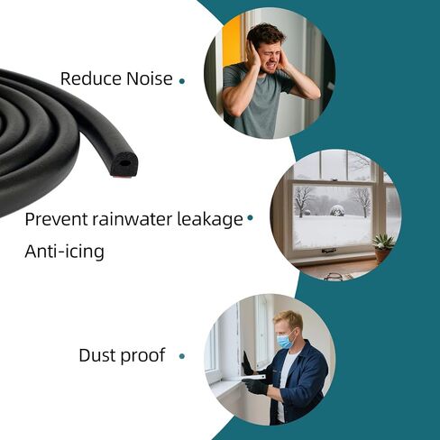 سدادة مطاطية رغوية EPDM على شكل D مع شريط، تجريد الطقس المطاطي ذاتي اللصق للقوارب والسيارات والمركبات الترفيهية والبحرية وأبواب/نافذة المرآب والمزيد، العرض: 0.5 بوصة؛ الارتفاع: 0.5 بوصة؛ الطول: 26 قدم in Kuwait