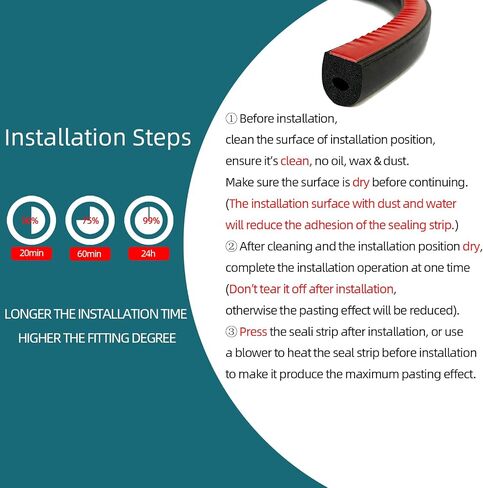 سدادة مطاطية رغوية EPDM على شكل D مع شريط، تجريد الطقس المطاطي ذاتي اللصق للقوارب والسيارات والمركبات الترفيهية والبحرية وأبواب/نافذة المرآب والمزيد، العرض: 0.5 بوصة؛ الارتفاع: 0.5 بوصة؛ الطول: 26 قدم in Kuwait