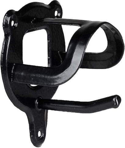 HORZE 4" x 5.5" Metal Bridle Rack | Hang Bridles, Halters, Other Tack - Black - One Size in Kuwait