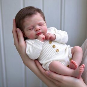 Anano Lifelike Baby Doll Silicone 17 Inch Reborn Baby Dolls That Look Real Realistic Newborn Weighted Baby Boy Size Doll Infant Soft Real Life Preemie Floppy Baby Doll Toy in Kuwait