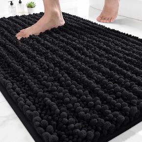 Yimobra Toilet Rug U Shaped Washable 24x20 Inch - Ultra Soft Absorbent Chenille Bath Rugs for Toilet, Quick Dry & Machine Washable, Non Slip Contour Bathroom Mat, Gray in Kuwait