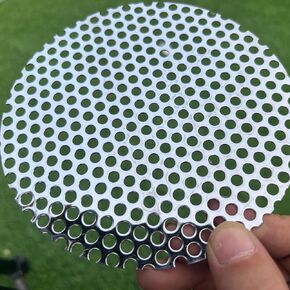 19 Gauge Perforated Metal Sheets Expanded Metal Mesh Aperture 0.2in 5mm (Approximately 1/5") 36"x18" Perforated Stainless Steel Sheet Stainless Steel Mesh Screen Metal Screen Panel in Kuwait