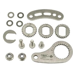 Grin Technologies New V5 Universal Ebike Torque Arm - Front and Rear, 12mm and 14mm Axles with Threaded Eyelet Near Axle in Kuwait