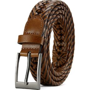DOOPAI Mens Belts, Braided Leather Dress Belt,Woven Braided Belts for Gift Men Casual Jeans Golf in Kuwait