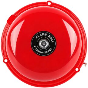 Fielect 4" Alarm Bell DC 24V Fire Alarm Bell Stainless Steel Electric Bell Security Alarm Bell Internal Strike Type General Purpose Bell for School, Factory, Warehouse in Kuwait