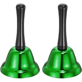 uxcell Loud Hand Bell, 2pcs 75mm(2.95") Dinner Bell for Classroom, Service, Green in Kuwait