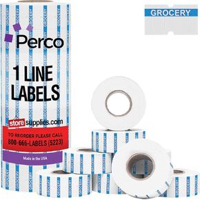 Perco Best by 1 Line Labels - 4 Sleeves, 32,000 "Best by Labels for Perco 1 Line Date Guns in Kuwait