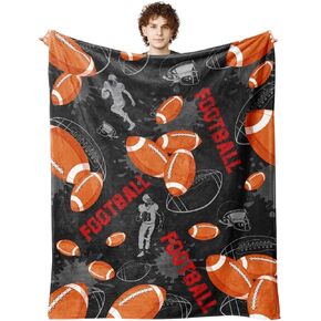 Football Blanket for Boys Men, Football Gifts for Boys Men, Soft Football Gift Blanket for Room Decor Bedding 50x60 in in Kuwait