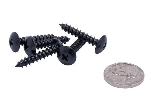 قطارة بولت 10 × 3/4 بوصة برغي خشب فيليبس برأس تروس غير قابل للصدأ، (25 حزمة)، مطلي بالزيلان الأسود 18-8 (304) براغي من الفولاذ المقاوم للصدأ مقاومة للتآكل بواسطة قطارة بولت in Kuwait