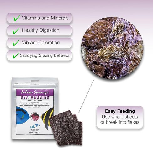 Two Little Fishies ATLSVPS4 Sea Veg-Purple Seaweed, 1-Ounce Pouch in Kuwait
