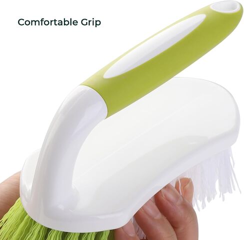 Scrub Brush, Heavy Duty Scrubbing Brushes for Cleaning with Comfortable Grip for Shower, Bathroom, Sink, Kitchen, Bathtub, Floor Cleaning, 2 Pcs in Kuwait