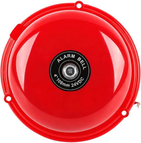 Fielect 4" Alarm Bell DC 24V Fire Alarm Bell Stainless Steel Electric Bell Security Alarm Bell Internal Strike Type General Purpose Bell for School, Factory, Warehouse in Kuwait