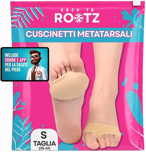 Silicone Gel Metatarsal Pads for Women and Men | Ball of Foot Cushions for Women | Relieves Forefoot Pain and Pressure | Ideal for Heels and Uncomfortable Shoes | 1 Pair, Skin Color (Small 5-8) in Kuwait