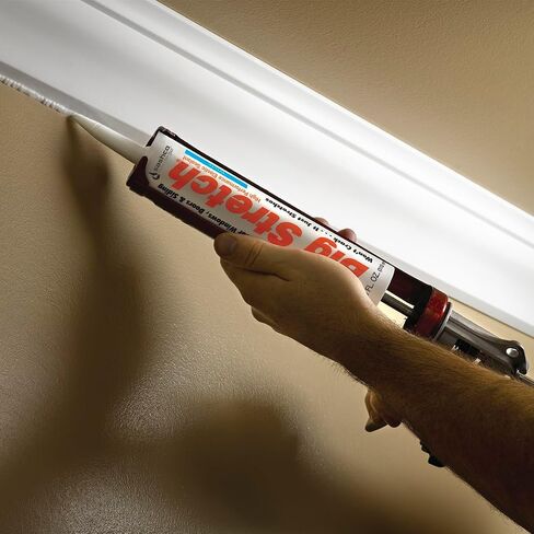Sashco Big Stretch Acrylic Latex High Performance Caulking Sealant, White, 12pack, each 10.5 oz Cartridge in Kuwait