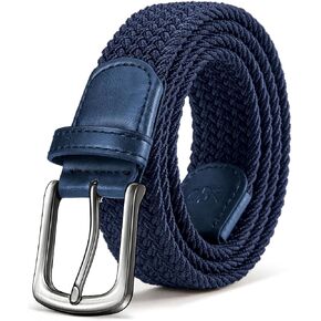 KEMISANT Men Belt-Stretch Woven Braided Belt For Gift Men Golf Casual Jeans Dresses with Nylon Canvas 1 3/8" in Kuwait