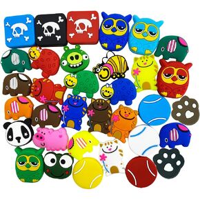 LENGAUC Tennis Vibration Dampener-13/25/48 Pack-Have Fun and Personalize Random Style Your Racket with Shock Absorbers/Animal Shape Vibration Dampeners-Tennis Gift in Kuwait