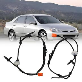 مستشعر سرعة العجلة HHGKPVX ABS أمامي يسار يمين متوافق مع 2003-2007 Honda Accord 2004-2008 Acura TSX أجهزة استشعار جانب الركاب ABS # 57450-SDC-013 57455-SDC-013 قطعتان in Kuwait