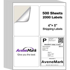 5000 Labels (500 Sheets) - 2" x 4" Shipping Address Labels - 10-Up Mailing Stickers for Laser/Inkjet Printers - 8.5" x 11" White Printer Labels - Multipurpose Address Papers in Kuwait