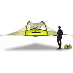 خيمة شجرة Tentsile Stingray V3، خيمة أرجوحة للتخييم، سعة 3P، مأوى منزل الشجرة المحمول للمخيمين، والساحات الخلفية، وأراضي التخييم، مصممة في المملكة المتحدة in Kuwait