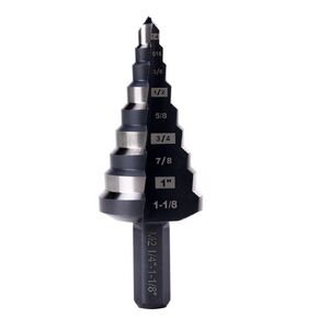 3/16 to 7/8 Inches M2 HSS Step Drill Bit for Metal, Plastic, Wood, Aluminum, Heavy Duty Unibit with Multi Hole Sizes in Kuwait