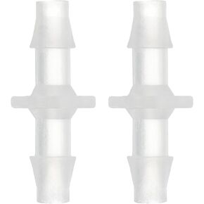 uxcell 2Pcs Plastic Hose Barb Fitting, 1/8" x 1/8" Barb Pipe Connectors Hose Fitting Adapter Splicer Mender Adapter Union for Fuel Gas Liquid Air Hose Repair in Kuwait