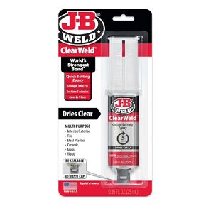 J-B Weld 50112 Clear 25 مل حقنة إيبوكسي سريعة الإعداد من ClearWeld in Kuwait