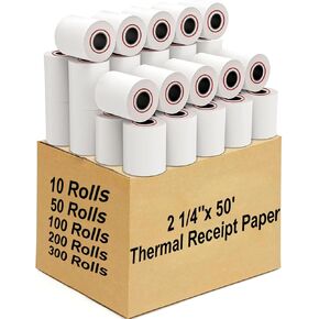 Coopaty Thermal Receipt Paper Rolls 3 1/8 x 230, Thermal Cash Register POS Paper (20 Rolls) in Kuwait