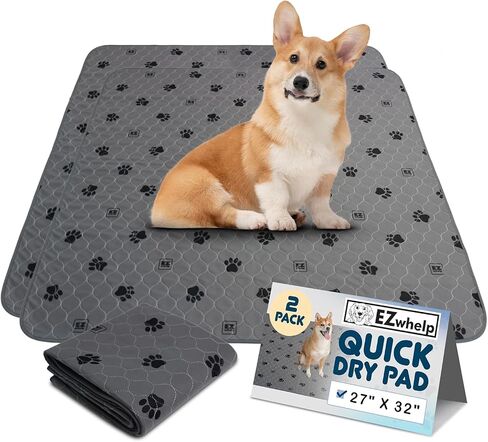EZwhelp Reusable Quick Dry Pad - Waterproof Pet Pee Pads Washable for Large Dogs - Non-Slip Dog Training Pads, Fast Absorbent - Reusable Potty Pads for Cats and Dogs - 72" x 72" Pack of 1 in Kuwait