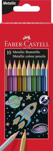 Faber-Castell 201583 Metallic Colour Pencil (Pack of 10) in Kuwait