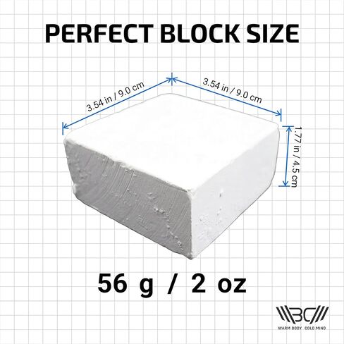 WARM BODY COLD MIND Premium Chalk Block for Weightlifting, Climbing, Pole Dancing (8 pcs) in Kuwait