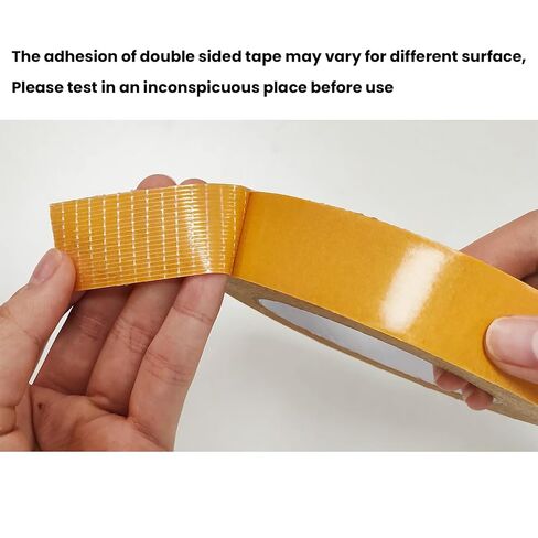 Birllaid Double Sided Fabric Tape Heavy Duty,Double Stick Carpet Tape,Fabric Tape Multifunctional Double Sided 1inch/2inchx33FT(10m) High Stickness Strong 2 Sided Tape 2 Rolls in Kuwait