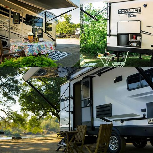 دعامات غاز المظلة مقاس 28 بوصة 150 رطل PM3990 تدعم صدمات زنبركية الغاز لأذرع مظلة RV Camper، قطعتان من مظلة رفع المظلة RV مقاس 28.74 بوصة تدعم 3108392.139 3310555.010 متوافقة مع مظلة Domtic Weather Pro in Kuwait