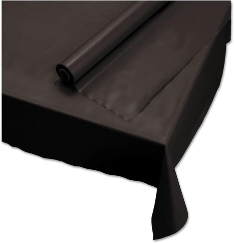 Hoffmaster Plastic Roll Tablecover, 40" X 100 Ft, Black in Kuwait