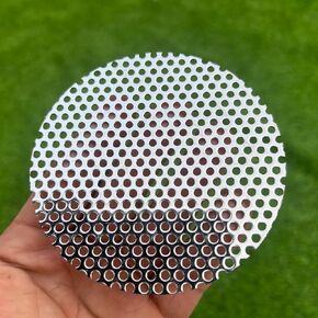 Perforated Metal Sheets 48"x24" 19 Gauge Expanded Metal Mesh Opening 1/8" 0.12 inch (About 3 mm) Perforated Stainless Steel Sheet 304 Stainless Steel Mesh Screen Panel Decorati Plate in Kuwait
