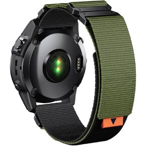 For Fenix 7X/6X/5X Plus Band Replacement, 26mm QuickFit Nylon Watch Strap for Garmin Fenix 7X/6X Pro/5X Plus/Tactix 7 Delta/Enduro 2 Bands in Kuwait