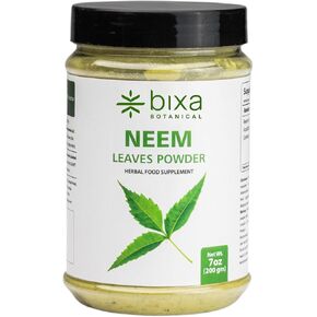 bixa BOTANICAL Neem Leaf Extract 3% Bitters Veg Capsules 60 Count (450mg), Ayurvedic Herb for Skin Cleanser, Herbal Supplement for Blood Purification & Immunity Booter in Kuwait