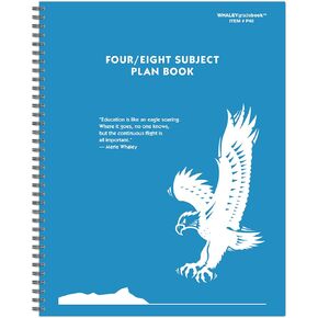 كتاب العمل للنشر Whaley Planbook (9 × 12 بوصة) كتاب الصف 4/8 موضوع لخطط الدرس ومخطط الجلوس، 40 أسبوعًا (ص 48) in Kuwait