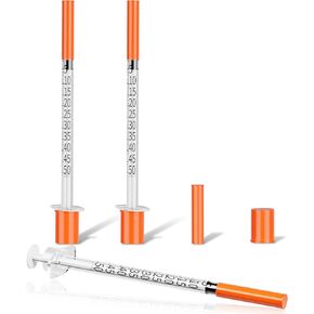 1mL 30Ga 1/2 Inch (13mm) Lab Supplies Syringe, Disposable Individually Wrapped, Pack of 100 in Kuwait