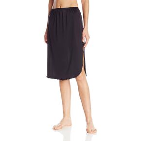Vanity Fair womens Everyday Layers Single Slit Half Slip, Midnight Black/Star White, Large (28" Length) in Kuwait