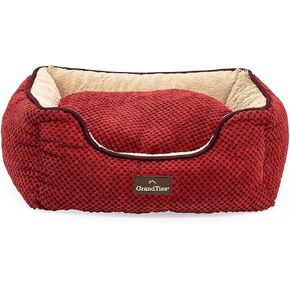 GrandTies Fluffy Dog Beds for Small Medium Large Dogs & Cats, Machine Washable Dog Bed, Rectangle Breathable Soft Calming Sleeping Warming Pet Beds with Waterproof & Non-Slip Bottom (M 34", Moonlight) in Kuwait