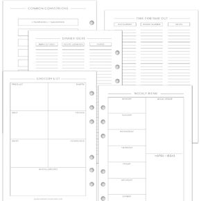 Monthly Tabbed Dividers for A5 Planners, fits Filofax, Kikki K, InkWell Press, Carpe Diem Planners, 6 Ring binder, 5.8" x 8.3" Modern (Planner Not Included) in Kuwait