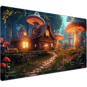 DEGDFSGR for MTG Playmat with Zones 24 x 14 inches for TCG Playmats Non-Slip Rubber Base Commander Play Mat for Magic The Gathering Playmat Iorcana Trading Card Game, Blue Sky Meteor Streaks in Kuwait