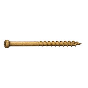 Tan XL1500 Trim Screws, 5lb, Approx. 865 Pieces - #8 x 2 Durable Secure Serrated Thread Trim Screws, Fasteners for Trim, Roofing, Construction, Repair in Kuwait