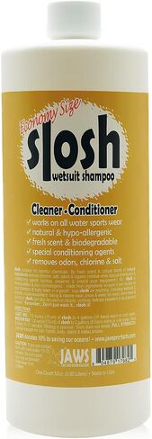 Just Add Water Jaws Slosh (Wetsuit Shampoo) 32 Ounce Cleaner Conditioner, Economy Size,32 oz./Economy,JAW1798ES in Kuwait