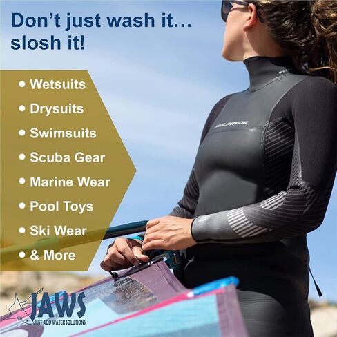 Just Add Water Jaws Slosh (Wetsuit Shampoo) 32 Ounce Cleaner Conditioner, Economy Size,32 oz./Economy,JAW1798ES in Kuwait